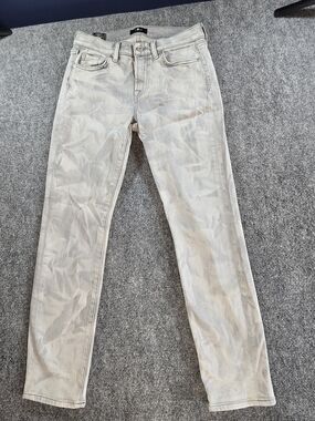 7 For All Mankind Gray Marbled Denim Jeans Womens 28 Premium Designer